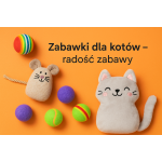 Zabawki pluszowe i piłeczki dla kotów