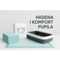 Podkłady, pieluchy, kuwety