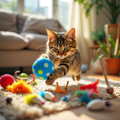 15 Najlepszych Zabawek dla Kotów w 2025