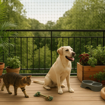 Jak zorganizować balkon i ogród bezpieczny dla zwierząt domowych