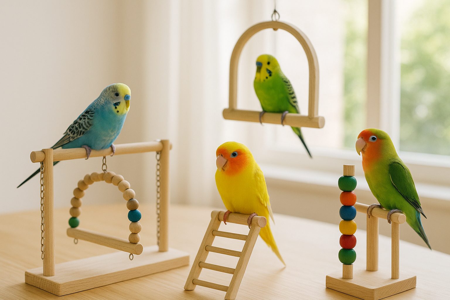 Jakie zabawki i akcesoria wybrać dla ptaków domowych