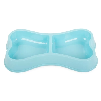 Miska plastikowa dla psa kota podwójna 0,15l