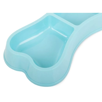 Miska plastikowa dla psa kota podwójna 0,15l