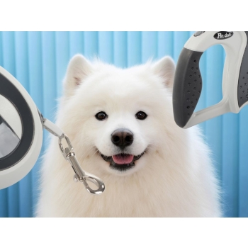 Smycz automatyczna 5m mocna dla psa do 20kg z blokadą wytrzymała długa