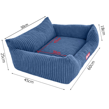 Legowisko dla psa kota miękkie sztruksowe antypoślizgowe małe wygodne m