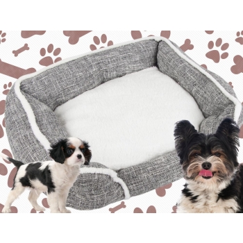 Legowisko dla psa miękkie wygodne puszyste posłanie z poduszką rozmiar m