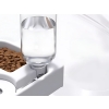 Podwójna miska 2w1 na karmię i wodę z zbiornikiem 500 ml dla psa kota