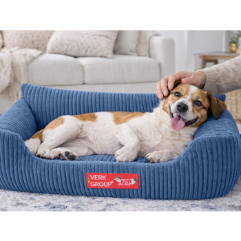 Legowisko dla psa kota miękkie sztruksowe antypoślizgowe małe wygodne m