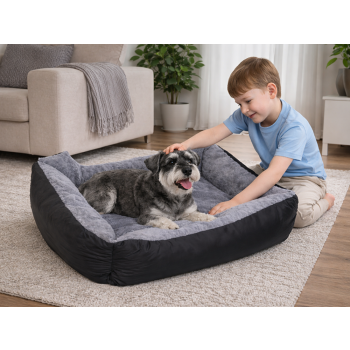 Legowisko posłanie kanapa dla psa miękkie puchate wygodne średni duży pies