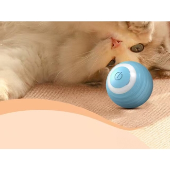 Zabawka dla kota psa uciekająca piłka led wibracje elektryczna usb piłeczka