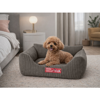 Legowisko dla psa kota miękkie sztruksowe antypoślizgowe małe wygodne s