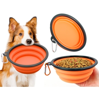 Miska składana silikonowa dla psa kota podróżna turystyczna lekka 800ml