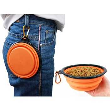 Miska składana silikonowa dla psa kota podróżna turystyczna lekka 800ml