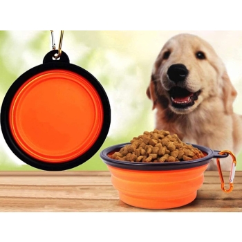 Miska składana silikonowa dla psa kota podróżna turystyczna lekka 800ml