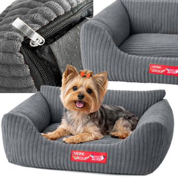 Legowisko dla psa kota miękkie sztruksowe antypoślizgowe małe wygodne s