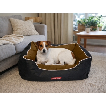 Legowisko posłanie kanapa dla psa miękkie welurowe wygodne średni pies