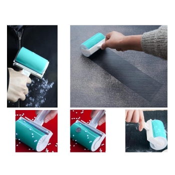 Silikonowy żelowy wałek rolka do czyszczenia ubrań usuwa sierść psa kota