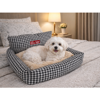 Legowisko posłanie dla psa kota miękkie puszyste wygodne mały średni pies