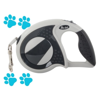 Smycz automatyczna 5m mocna dla psa do 20kg z blokadą wytrzymała długa