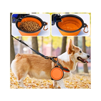 Miska składana silikonowa dla psa kota podróżna turystyczna lekka 800ml