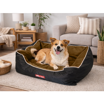 Legowisko posłanie kanapa dla psa miękkie welurowe wygodne średni pies