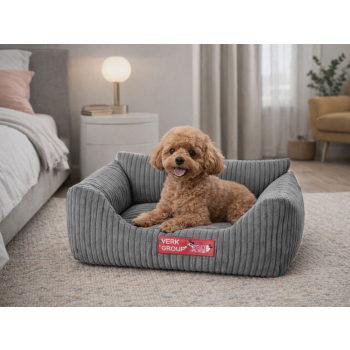 Legowisko dla psa kota miękkie sztruksowe antypoślizgowe małe wygodne s