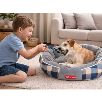 Legowisko posłanie dla psa miękkie puszyste wygodne mały średni pies