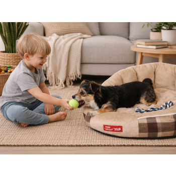 Legowisko posłanie dla psa miękkie puszyste wygodne mały średni pies