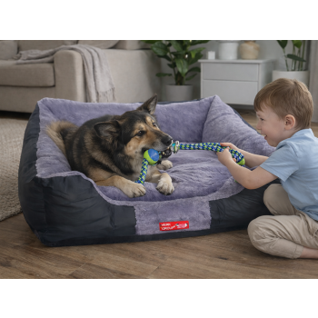 Legowisko posłanie kanapa dla psa miękkie puchate wygodne średni duży pies