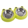 Miska podwójna dla psa kota metalowa 0,3l x 2