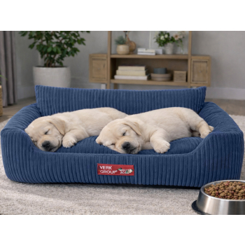 Legowisko dla psa kota miękkie sztruksowe antypoślizgowe małe wygodne l