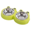 Miska podwójna dla psa kota metalowa 0,3l x 2