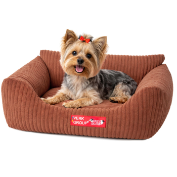 Legowisko dla psa kota miękkie sztruksowe antypoślizgowe małe wygodne s