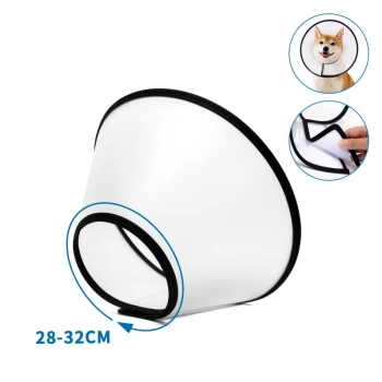 Kołnierz ochronny lejek dla kota lub małego psa rozmiar L 28-32cm