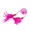 Zabawka dla kotów - Piłka ze sznurkami zakończonymi piórami Nobleza