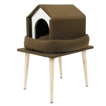 Legowisko domek drapak dla kota 3 w 1 delikatne i przyjazne 45x55x76cm