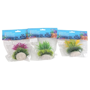 Sztuczna roślina do akwarium 10cm ozdobny miękki krzaczek do dekoracji