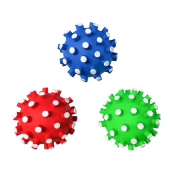 Kolczasta winylowa piłka w jeż dla psa z piszczkiem średnica 7 cm