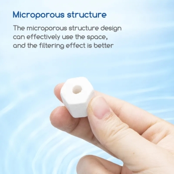 Sześciokątny pierścień ceramiczny do akwarium