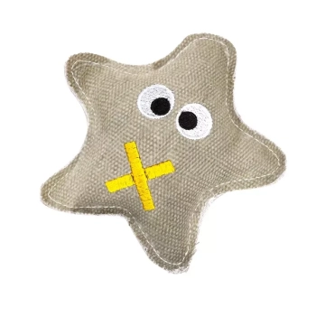 Lniano-bawełniana zabawka -rozgwiazda
