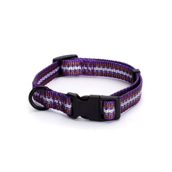Odblaskowa obroża dla psa z imitacji nylonu rozm.S