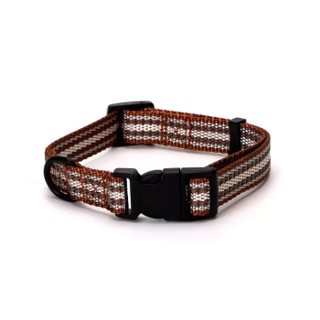 Odblaskowa obroża dla psa z imitacji nylonu rozm.M