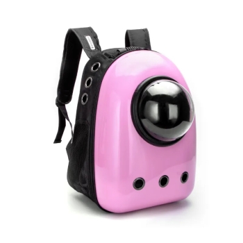 Kosmiczny plecak dla psa lub kota z okienkiem 32x29x42cm różowy
