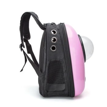 Kosmiczny plecak dla psa lub kota z okienkiem 32x29x42cm różowy