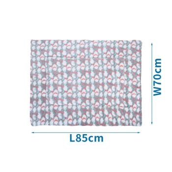 Zimowa , ciepła poduszka z nadrukiem dla zwierząt