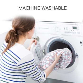 Zimowa , ciepła poduszka z nadrukiem dla zwierząt