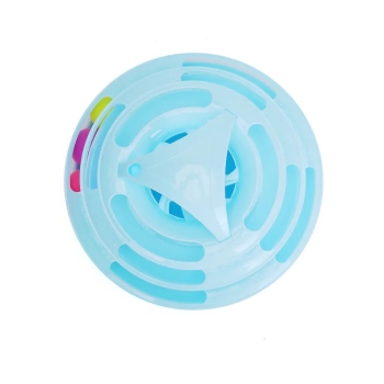 Czteropiętrowa plastikowa podstawka do zabawy z piłeczkami dla kota