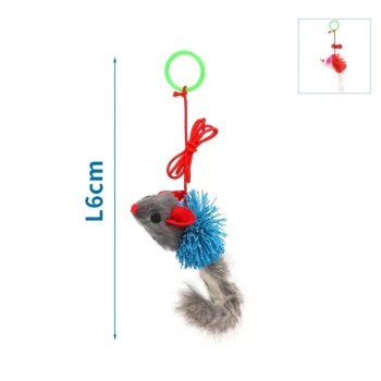 Zabawka dla kota ,mysz na sznurku