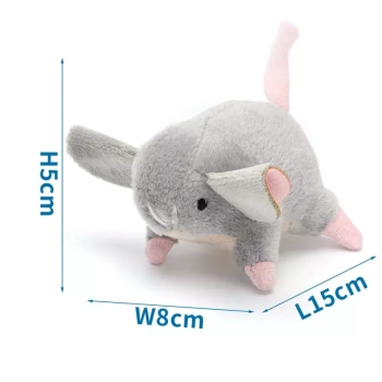 Myszka z polaru-zabawka dla kota z kocimiętką