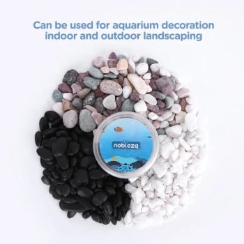 Żwir czarny polerowany 400 gram czarnych kamyczków do akwarium